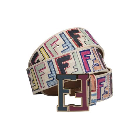 fendi multicolor belt